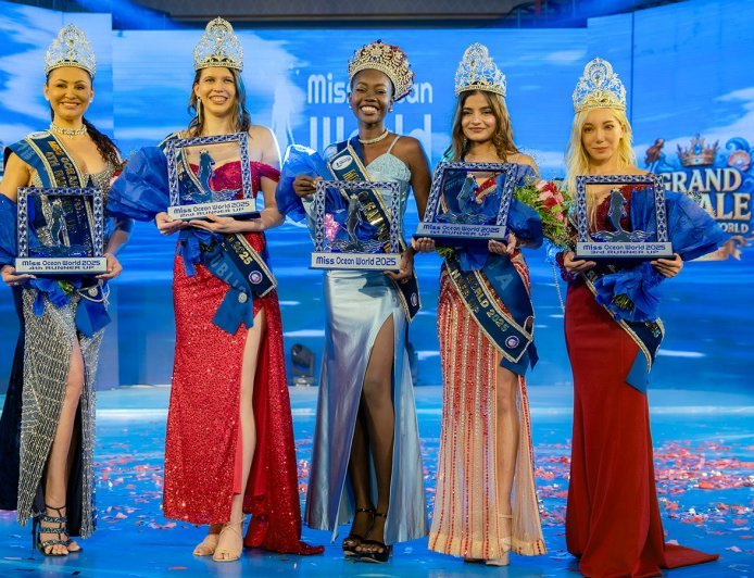 મિસ ઓશિયન વર્લ્ડ 2025: દક્ષિણ સુદાનની એવલિન વિજેતા, ભારતની પારુલ સિંહ પ્રથમ રનર-અપ